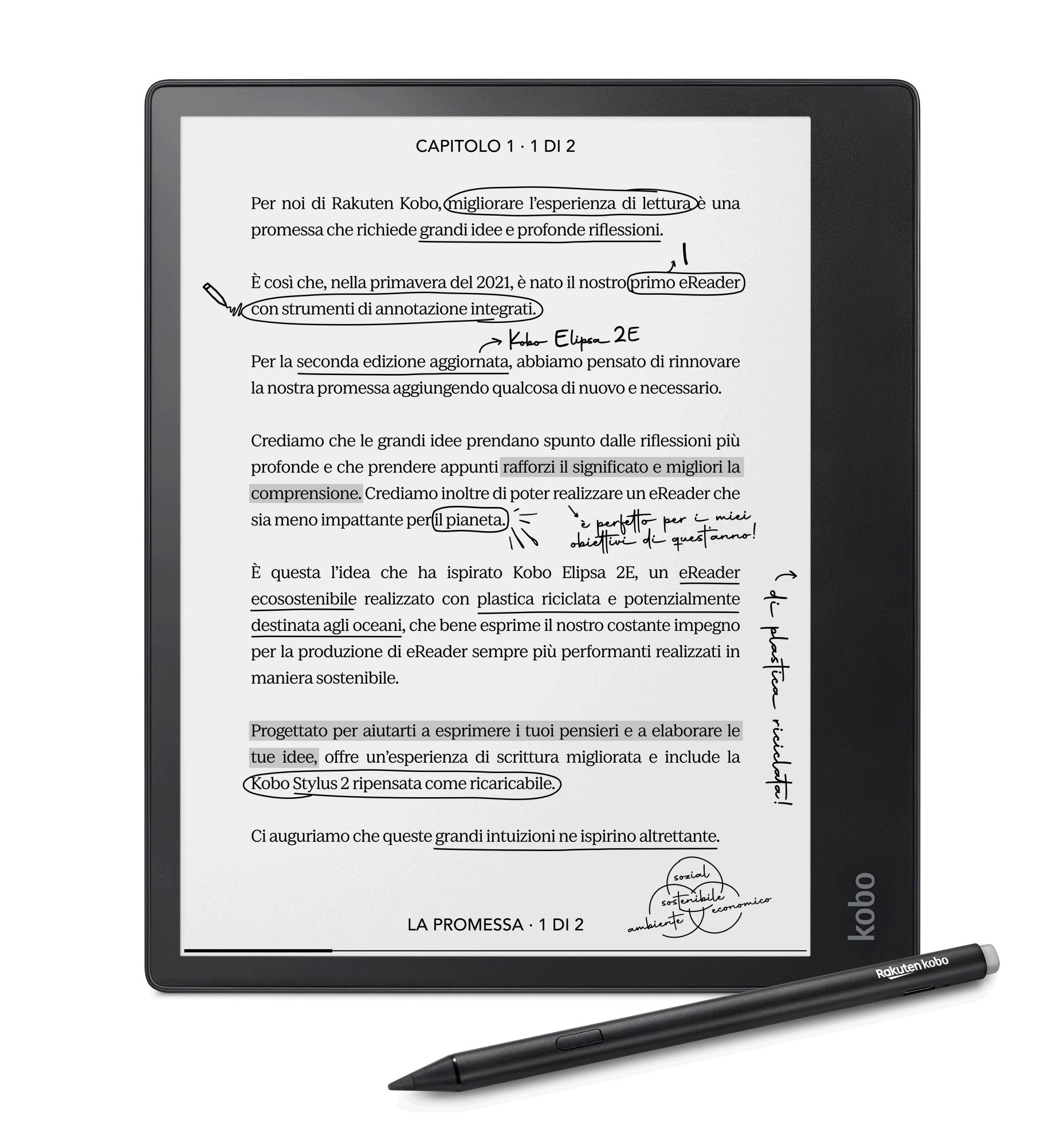 Kobo Elipsa 2E  met Stylus