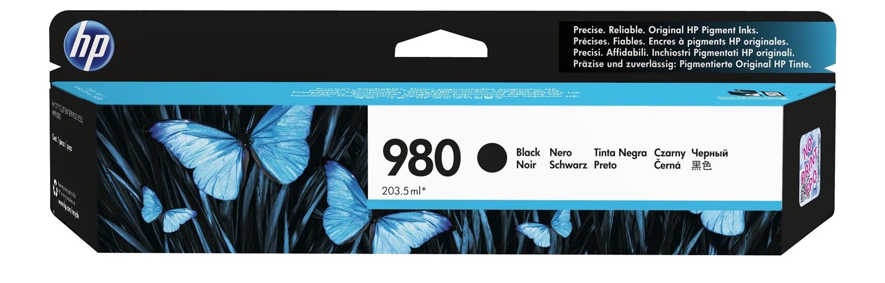  HP inkt #980, D8J10A, Zwart