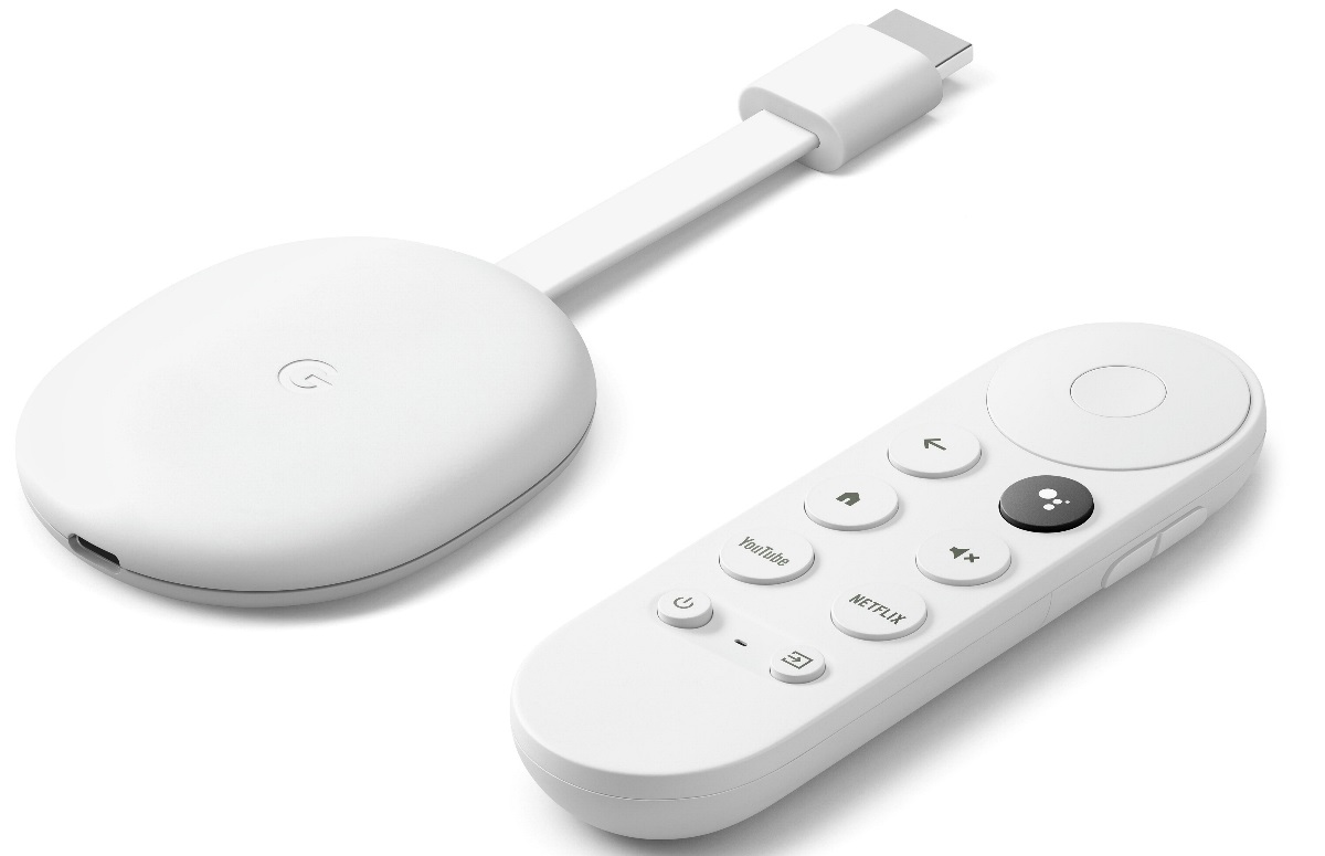 Google Chromecast met Google TV, 4K, 4GB, Wit
