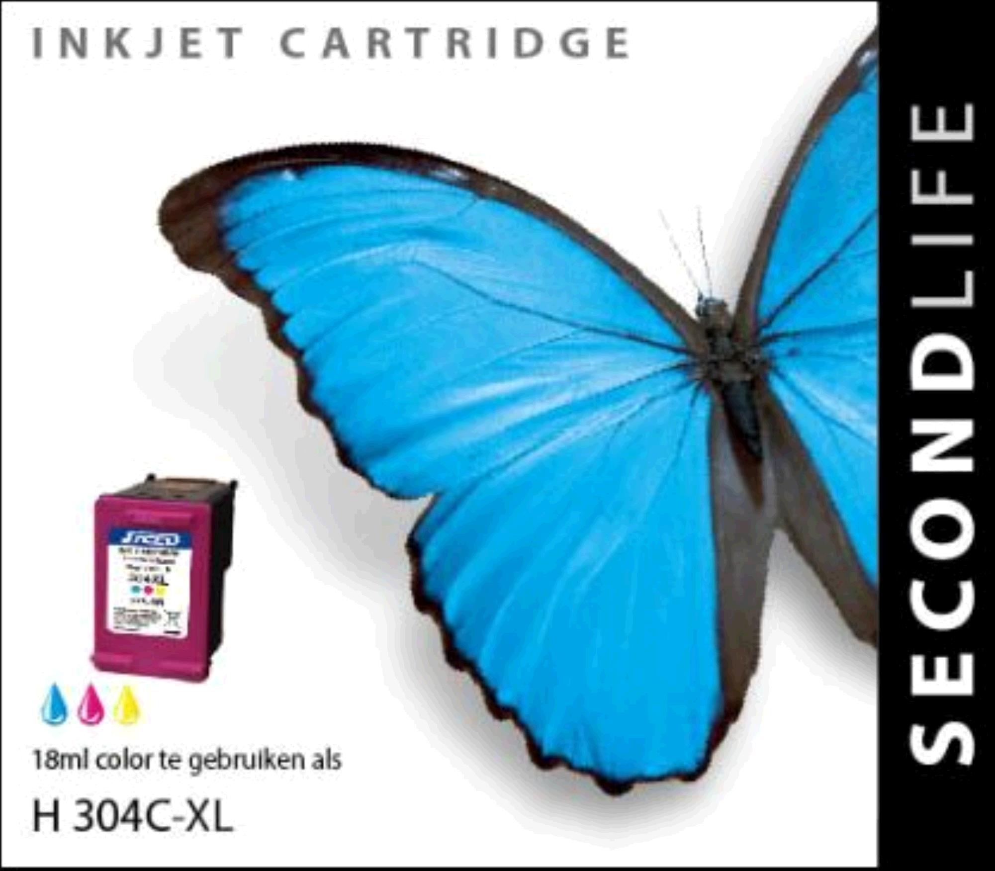 SecondLife inkt voor: HP 304 XL Kleur