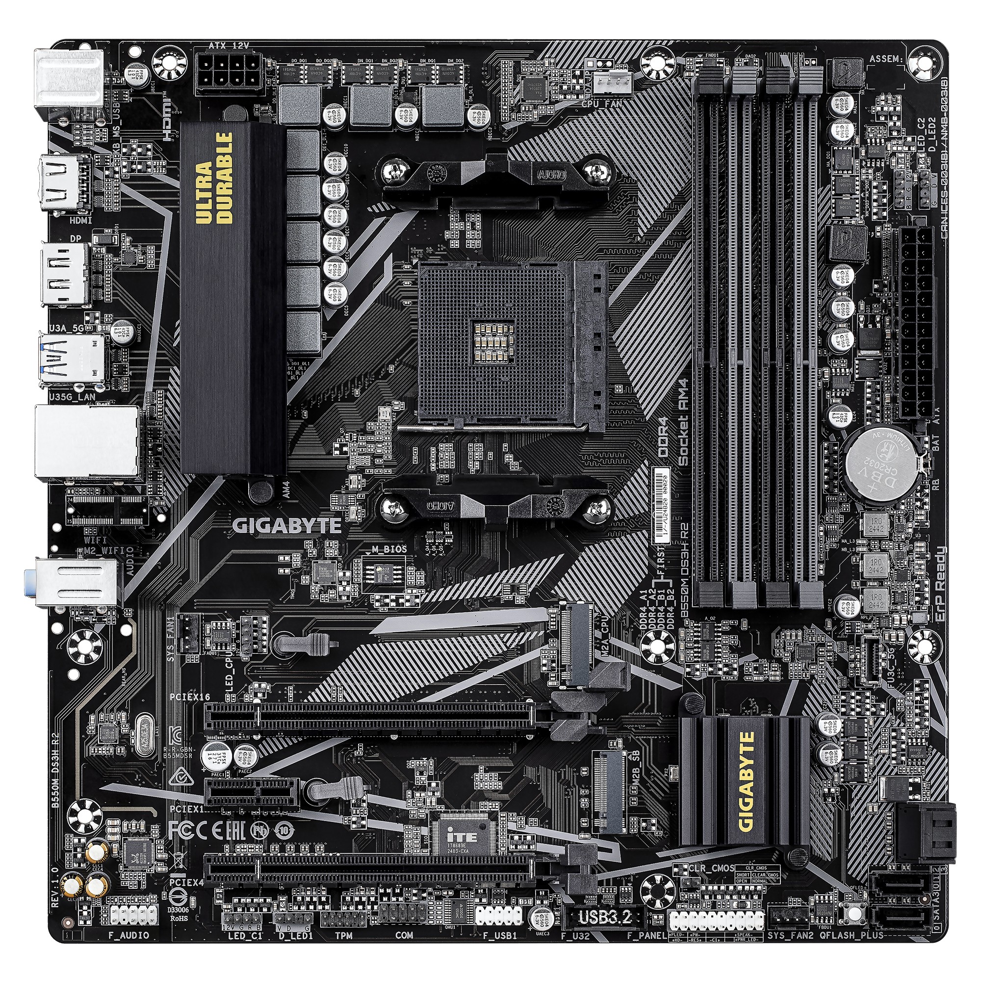 Gigabyte MB B550M DS3H R2, mATX, AM4, DDR4, HDMI, DP