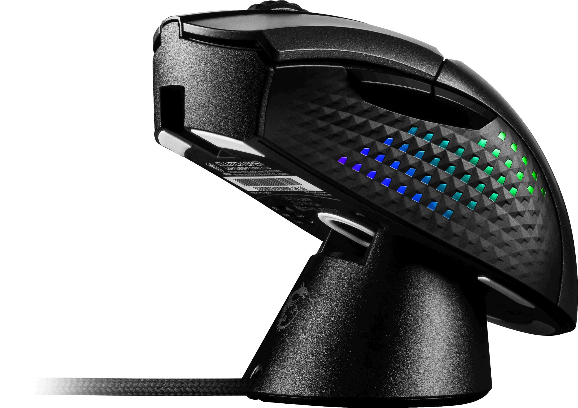 MSI Clutch GM51, Draadloos, Zwart