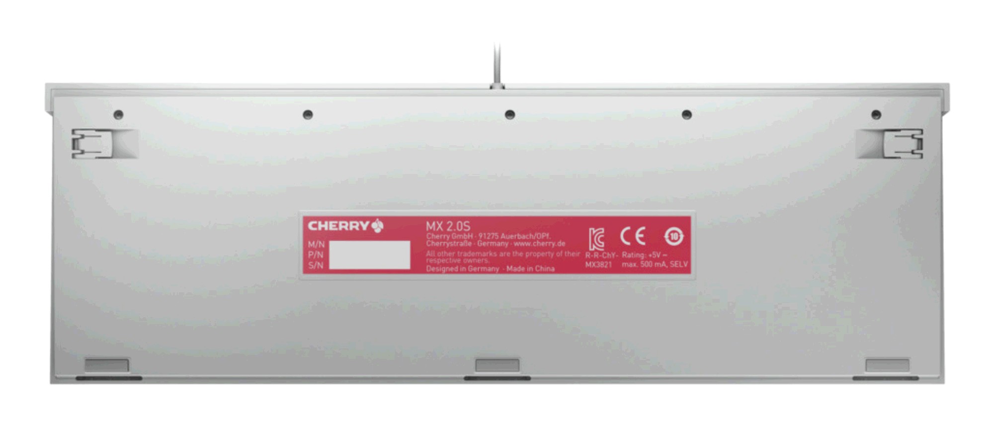 Cherry MX 2.0S RGB MX Red, Wit