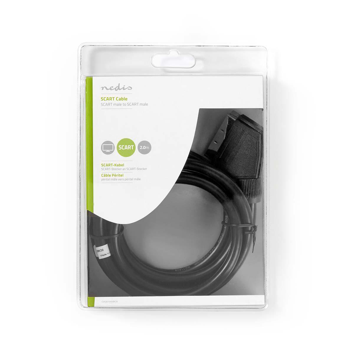 Nedis Scart Kabel | CVGB31000BK20 Nedis Scart Kabel | CVGB31000BK20