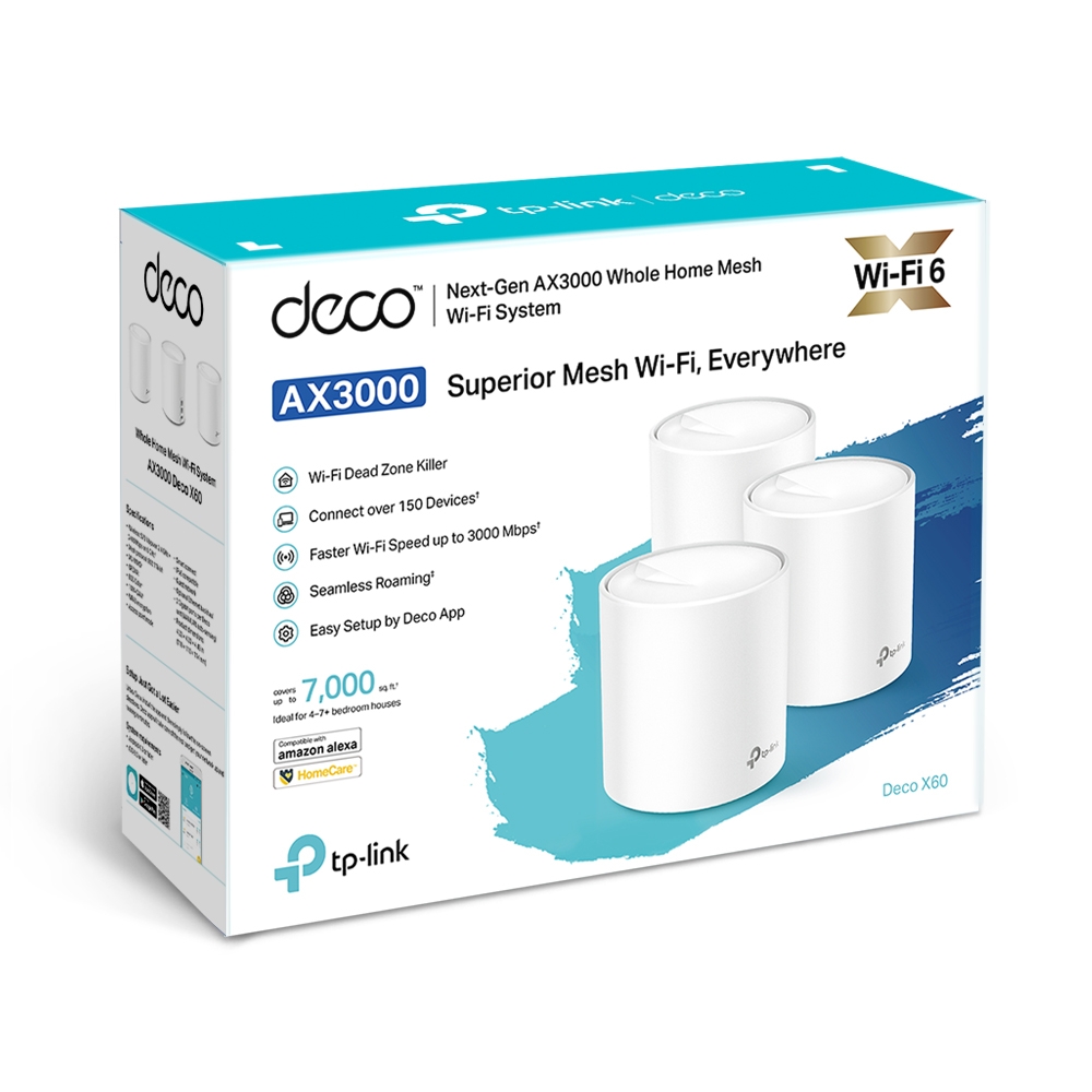 TP-Link Deco X60, 3-Pack