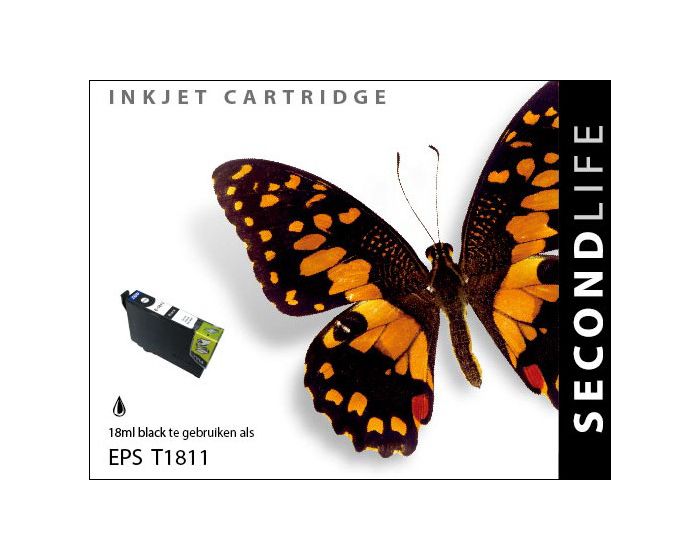 SecondLife inkt voor: Epson 18XL Zwart