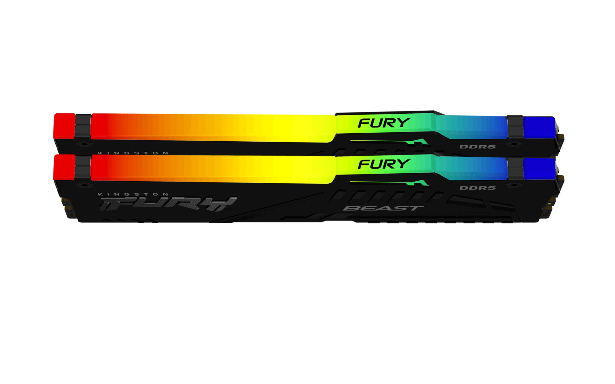 Kingston 16GB Kit DDR5 FURY Beast RGB XMP / EXPO