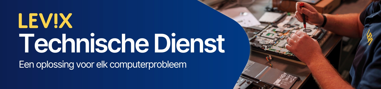 Technische Dienst - Banners Diensten Levix Site - Desktop