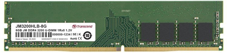 Transcend 8GB DDR4 3200Mhz, DIMM