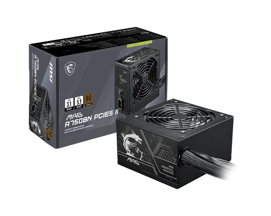 MSI A750BN PCIE5 II 750W BRONZE