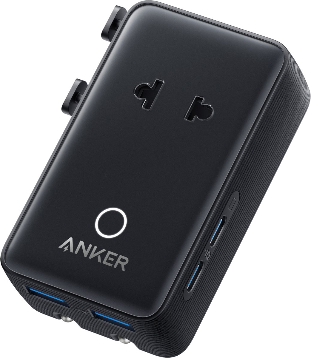 Anker Nano Travel Adapter 20W 5-in-1 Zwart